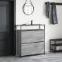 Mueble zapatero 4 cajones abatibles gris Sonoma 100x34x112 cm by , Shoe racks and shoe organizers - Ref: Foro24-3214416, Pric...