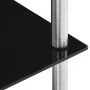 6-level black tempered glass shelf 40x40x160 cm by vidaXL, Bookcases and shelves - Ref: Foro24-249512, Price: 76,04 €, Discou...