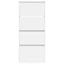 Mueble zapatero con 4 cajones abatibles blanco 80x34x187,5 cm by , Shoe racks and shoe organizers - Ref: Foro24-3214378, Pric...