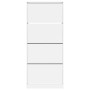 Schuhschrank mit 4 klappbaren Schubladen in Weiß 80x34x187,5 cm von , Schuhregale und Schuhorganisatoren - Ref: Foro24-321437...