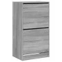Mueble zapatero 2 cajones abatibles gris Sonoma 60x42x108 cm by , Shoe racks and shoe organizers - Ref: Foro24-3214390, Price...