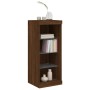 Aparador con luces LED roble marrón 41x37x100 cm by , Sideboards - Ref: Foro24-836734, Price: 60,33 €, Discount: %