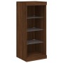 Aparador con luces LED roble marrón 41x37x100 cm by , Sideboards - Ref: Foro24-836734, Price: 60,33 €, Discount: %