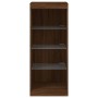 Aparador con luces LED roble marrón 41x37x100 cm by , Sideboards - Ref: Foro24-836734, Price: 60,33 €, Discount: %