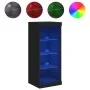 Schwarzer Schrank mit LED-Lichtern 41x37x100 cm von , Sideboards - Ref: Foro24-836729, Preis: 70,01 €, Rabatt: %