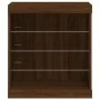 Aparador con luces LED roble marrón 60,5x37x67 cm by , Sideboards - Ref: Foro24-836699, Price: 64,12 €, Discount: %