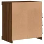 Aparador con luces LED roble marrón 60,5x37x67 cm by , Sideboards - Ref: Foro24-836699, Price: 64,12 €, Discount: %