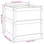 Außenblumenkästen 2 Stück Massivholz Kiefer braun gewachst von , Töpfe und Pflanzgefäße - Ref: Foro24-837429, Preis: 130,55 €...