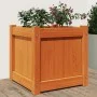 Jardinera exterior madera maciza pino marrón cera 40x40x40 cm de , Maceteros y jardineras - Ref: Foro24-837408, Precio: 50,09...