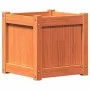 Jardinera exterior madera maciza pino marrón cera 40x40x40 cm de , Maceteros y jardineras - Ref: Foro24-837408, Precio: 50,09...