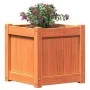 Jardinera exterior madera maciza pino marrón cera 40x40x40 cm de , Maceteros y jardineras - Ref: Foro24-837408, Precio: 50,09...