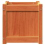 Jardinera exterior madera maciza pino marrón cera 40x40x40 cm by , Pots and planters - Ref: Foro24-837408, Price: 50,76 €, Di...