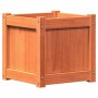 Jardinera exterior madera maciza pino marrón cera 40x40x40 cm by , Pots and planters - Ref: Foro24-837408, Price: 50,76 €, Di...