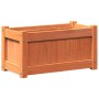 Jardinera exterior madera maciza pino marrón cera 60x31x31 cm by , Pots and planters - Ref: Foro24-837443, Price: 40,91 €, Di...