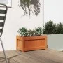 Jardinera exterior madera maciza pino marrón cera 60x31x31 cm de , Maceteros y jardineras - Ref: Foro24-837443, Precio: 40,46...