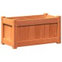 Jardinera exterior madera maciza pino marrón cera 60x31x31 cm by , Pots and planters - Ref: Foro24-837443, Price: 40,91 €, Di...