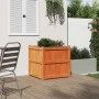 Jardinera exterior madera maciza pino marrón cera 70x70x70 cm by , Pots and planters - Ref: Foro24-837436, Price: 99,41 €, Di...
