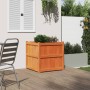 Jardinera exterior madera maciza pino marrón cera 70x70x70 cm by , Pots and planters - Ref: Foro24-837436, Price: 99,41 €, Di...