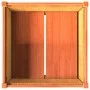 Jardinera exterior madera maciza pino marrón cera 70x70x70 cm by , Pots and planters - Ref: Foro24-837436, Price: 99,41 €, Di...