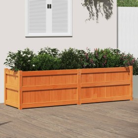 Jardinera exterior madera maciza pino marrón cera 180x50x50cm de , Maceteros y jardineras - Ref: Foro24-837506, Precio: 166,4...