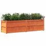 Jardinera exterior madera maciza pino marrón cera 180x50x50cm de , Maceteros y jardineras - Ref: Foro24-837506, Precio: 164,3...