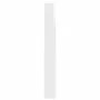 Mueble zapatero con espejo 4 niveles blanco brillo 63x17x134 cm by , Shoe racks and shoe organizers - Ref: Foro24-3228276, Pr...