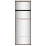 Mueble zapatero y espejo 5 niveles roble ahumado 63x17x169,5 cm by , Shoe racks and shoe organizers - Ref: Foro24-3228283, Pr...