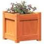 Jardinera exterior madera maciza pino marrón cera 31x31x31 cm by , Pots and planters - Ref: Foro24-837398, Price: 27,85 €, Di...