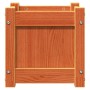 Jardinera exterior madera maciza pino marrón cera 31x31x31 cm de , Maceteros y jardineras - Ref: Foro24-837398, Precio: 28,12 €