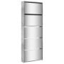Schuhschrank und Spiegel 5 Ebenen in Betongrau 63x17x169,5 cm. von , Schuhregale und Schuhorganisatoren - Ref: Foro24-3228281...