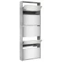 Mueble zapatero y espejo 5 niveles gris hormigón 63x17x169,5 cm by , Shoe racks and shoe organizers - Ref: Foro24-3228281, Pr...
