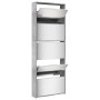 Mueble zapatero y espejo 5 niveles gris hormigón 63x17x169,5 cm by , Shoe racks and shoe organizers - Ref: Foro24-3228281, Pr...