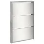 Mueble zapatero y espejo 5 niveles gris hormigón 63x17x169,5 cm by , Shoe racks and shoe organizers - Ref: Foro24-3228281, Pr...