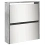 Mueble zapatero y espejo 5 niveles gris hormigón 63x17x169,5 cm by , Shoe racks and shoe organizers - Ref: Foro24-3228281, Pr...