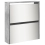 Mueble zapatero y espejo 5 niveles gris hormigón 63x17x169,5 cm by , Shoe racks and shoe organizers - Ref: Foro24-3228281, Pr...