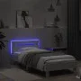 Bed frame with headboard and white LED lights 75x190 cm by , Beds and slatted bases - Ref: Foro24-838750, Price: 87,93 €, Dis...