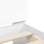 Bed frame with headboard and white LED lights 75x190 cm by , Beds and slatted bases - Ref: Foro24-838750, Price: 87,93 €, Dis...