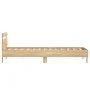 Bed frame headboard LED lights Sonoma oak 75x190 cm by , Beds and slatted bases - Ref: Foro24-838752, Price: 67,65 €, Discoun...