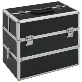 Schminktasche 37x24x35 cm schwarzes Aluminium von vidaXL, Kulturbeutel - Ref: Foro24-91837, Preis: 52,24 €, Rabatt: %