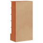 Mueble zapatero madera maciza de pino marrón cera 52x30x104 cm by , Shoe racks and shoe organizers - Ref: Foro24-837393, Pric...