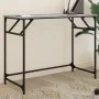 Schreibtisch aus Ingenieurholz und Stahl, Sonoma Grau, 100x45x76 cm. von , Schreibtische - Ref: Foro24-842269, Preis: 49,26 €...