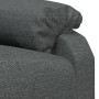 Sillón de masaje de tela gris oscuro