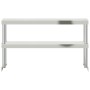 Regal auf Arbeitstisch 2 Etagen Edelstahl 110x30x65 cm von , Wiederherstellung - Ref: Foro24-376449, Preis: 145,79 €, Rabatt: %