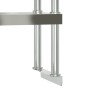 Regal auf Arbeitstisch 2 Etagen Edelstahl 110x30x65 cm von , Wiederherstellung - Ref: Foro24-376449, Preis: 145,79 €, Rabatt: %