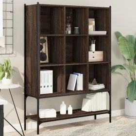 Estantería madera de ingeniería marrón roble 102x30x141,5 cm by , Bookcases and shelves - Ref: Foro24-3214333, Price: 109,66 ...