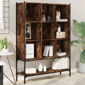Estantería madera de ingeniería roble ahumado 102x30x141,5 cm by , Bookcases and shelves - Ref: Foro24-3214331, Price: 106,41...