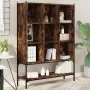 Estantería madera de ingeniería roble ahumado 102x30x141,5 cm de , Librerías y estanterías - Ref: Foro24-3214331, Precio: 106...
