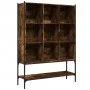 Estantería madera de ingeniería roble ahumado 102x30x141,5 cm de , Librerías y estanterías - Ref: Foro24-3214331, Precio: 106...