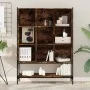 Estantería madera de ingeniería roble ahumado 102x30x141,5 cm de , Librerías y estanterías - Ref: Foro24-3214331, Precio: 106...