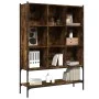 Estantería madera de ingeniería roble ahumado 102x30x141,5 cm de , Librerías y estanterías - Ref: Foro24-3214331, Precio: 106...